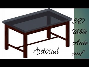 AutoCAD 3D Table design