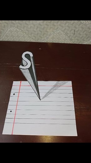 Mind-blowing 3D Anamorphic Letter 'S' Drawing! 🤯3DArt ​#AnamorphicArt ​#OpticalIllusion ​#3DDrawing ​#TrickArt ​#Sketch ​#PencilArt ​#DrawingTutorial | Mehedy Nusrat