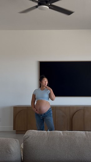 20K views · 12K reactions | I DIDNT ASK Also! Cutest pregnancy jeans from @bashga I’m wearing Maya #pregnant #pregnancy #thirstrimester #growingbelly #girlmom #sobersummer #pregnantsummer #firstimemom #newmom #haters | Mia Sanchez | Facebook