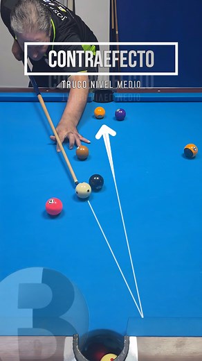 Contraefecto a una banda #billar #billaravanzado #tirosporbanda #Contraefecto | Billiard Fanatic