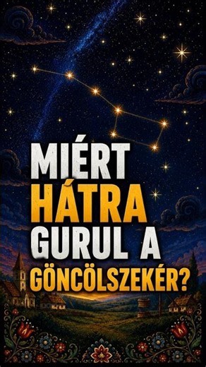 Miért hátrafelé gurul a Göncölszekér az égen? #csillagászat #csillagjegyek #astrology #magyarlegenda
