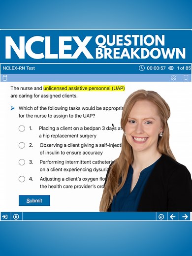 NCLEX Bootcamp’s Question of the Day Share this with your classmates👯‍♀️ #nursing #nursingstudent #nurseproblems #nursingschool #nursememes #nclex #nclexrn #nursesoftiktok #nurselife
