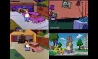 Mix of 4 videos from youtube : The Simpsons Intro Comparison (1990-Present)