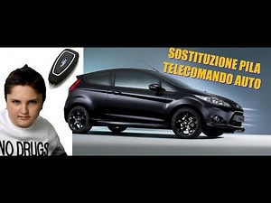 How to change the key battery of a Ford Fiesta