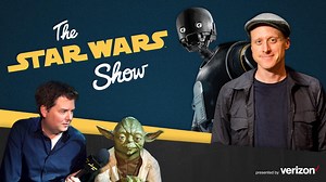 We talk with Rogue One's K-2SO, Alan Tudyk, visit the Madame Tussauds London Star Wars Experience, and much more on this week's Star Wars Show, presented by Verizon. | Star Wars