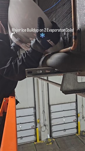 Corey Cruz | Ridiculous amount of ice buildup on these 2 evaporator coils, lets get this thing fixed! #fyp #refrigeration #hvac #hvacr #DIY #service... | Instagram