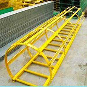 [Hot Item] FRP/GRP/Galvanized/Fixed Straight Caged Ladders for Belt Conveyor