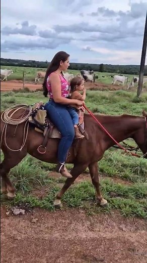 Beautiful Mother & Child Horse Riding in the Countryside | Heartwarming Farm Life Moment #farming
