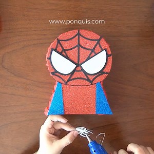 33K views · 184 reactions | Tutorial Mini piñata Cotillón de Spider Man | Manualidades con Astrid | Facebook