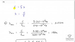 OpenStax College Physics Solution, Chapter 24, Problem 7 (Problems and Exercises)