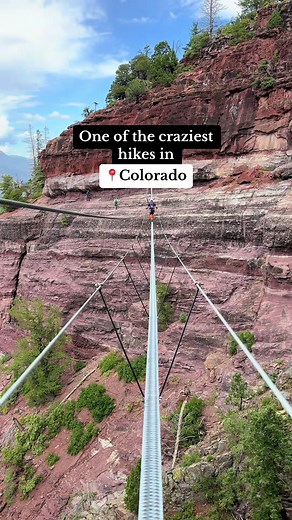 Woukd you go on this via ferrata in 📍Ouray, CO Gold Mountain Via Ferrata is only accessible with gear & guide from Base Camp Ouray #ouray #ourayco #ouraycolorado #ourayviaferrata