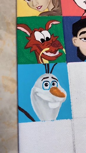Creating Olaf: A Frozen Painting Tutorial