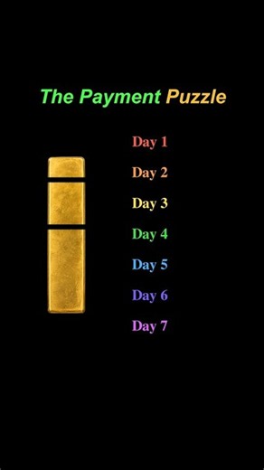 The Gold Bar Payment Puzzle