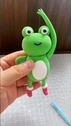 easy frog polymer clay tutorial