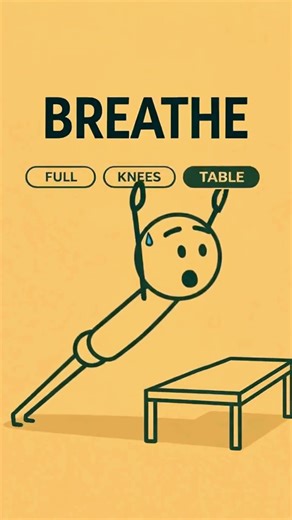 Day 11 Not Strong Enough to Do Push-Ups? Here's the Easiest Way: Table Push-Ups