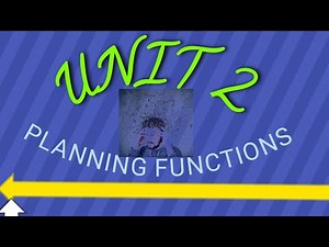 Part 1 introduction to management Unit 2 (planning function)