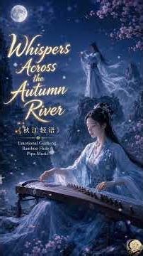 Whispers Across the Autumn River《秋江轻语》🌙 Guzheng, Flute & Pipa #Shorts
