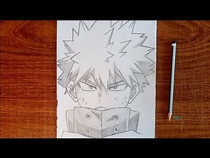 How to Draw Katsuki Bakugo Step by Step | Easy My Hero Academia Drawing Tutorial