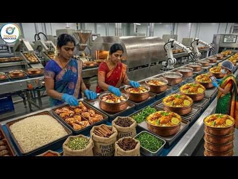 Inside India’s Automated Biryani Factory | From Raw Ingredients to Ready Meals (Full Process)