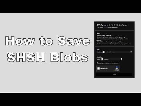 How To Save SHSH Blobs