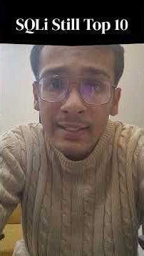 SQLi Injection Still OWASP Top 10… Are We Serious?