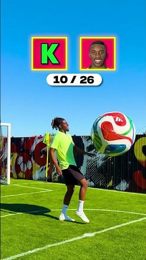 Giant Football Alphabet Challenge 🔥⚽️