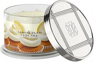 HomeWorx by SLATKIN + CO. Candle- Limoncello Cupcake, 18 oz. Premium Scented Candle - 30-55 Hours Burn Time