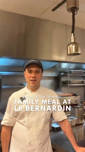 At Le Bernardin, family meal is an essential part of the day. Twice a day, the team comes together to share a meal and prepare for service. Join sous chef Pat for a behind-the-scenes look.