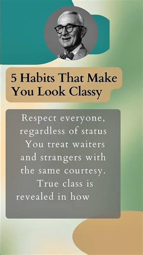 5 Habits That Make You Look Classy 🇱🇷