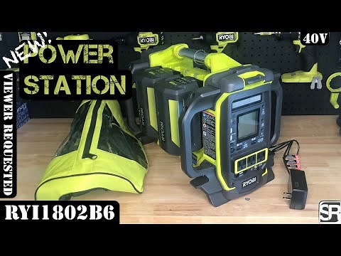 Ryobi 40V 1800-Watt Power Station Lithium Battery Inverter Push Start Generator/4 Port Charger