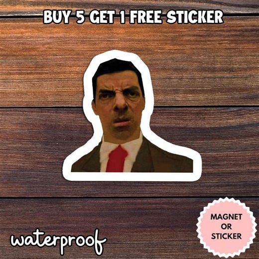 Confused Man Meme Sticker, Funny Reaction Face Sticker, WTF Meme Sticker Magnet, Relatable Humor Sticker, Waterproof Laptop Sticker Gift - Etsy