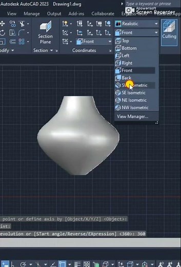 How to use revolve command in AutoCAD #righttecchdesign