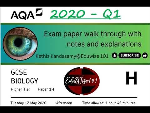Title: AQA GCSE Biology (2020) - Paper 1 Higher Tier Past paper Q1 Walk Through Bioenergetics