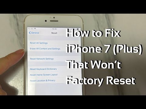 Can't Reset My iPhone 7 (Plus) to Factory Settings. What Should I Do?
