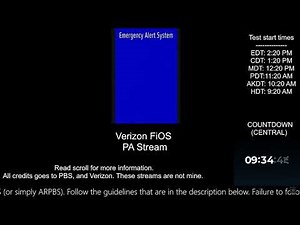 EAS National Alert | National Periodic Test EASyCAP Verizon FiOS 10/4/23