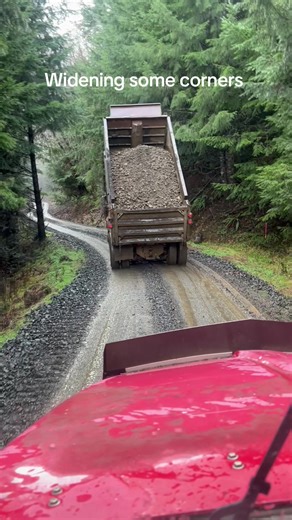 Doing a little corner widening let’s here it haters #pnw #fyp #mack #oregon #construction
