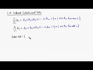 1.4: Indexed Collections of Sets