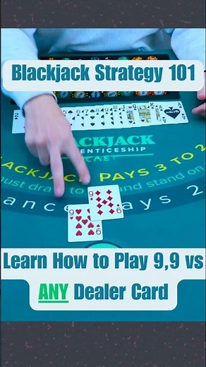 Blackjack Basics: 9,9 vs every dealer hand!