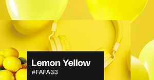 Lemon yellow: Color codes, color palettes and uses