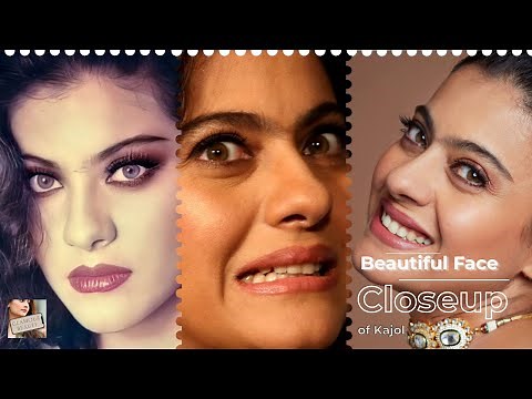 Bollywood Actress Kajol Devgan Face Closeup HD vertical video