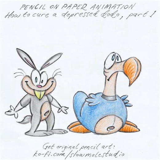 How to Cure a Depressed Dodo, part1 #cartoon #animation #bunny