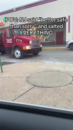 NJ winters be like: “It might snow… let’s salt the whole township just in case” #newjersey #pov #snowstorm #jet2holidays #snowyday