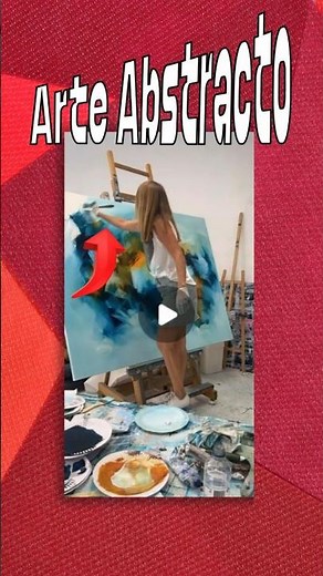 🤯 **No necesitas saber dibujar para hacer arte abstracto**** #Arte, #ArteAbstracto, #Espátula