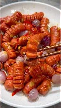 Make sauteed sausages with onions for a sahur menu idea #shorts