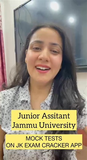 14K views · 23 reactions | JAMMU UNIVERSITY (JUNIOR ASSISTANT MOCK TEST SERIES) 20 SECTIONAL & 5 FULL LENGTH MOCKS:- https://qqcvv.on-app.in/app/oc/678664/qqcvv | J&K Services Selection Board Aspirants | Facebook