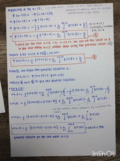 Semi Infinite String with a fixed end | Initial boundary -value problem | PDE Solution