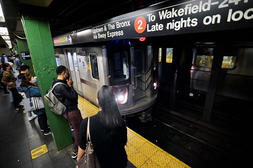 Police at scene where woman pushes stranger into oncoming 3 train at Times Square