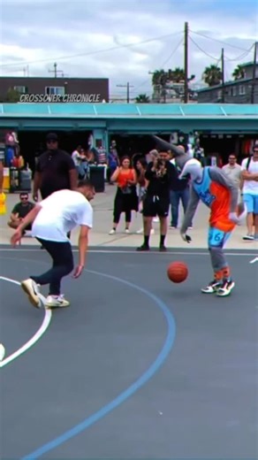 Crossover Chronicle on Instagram: "Professor we know thats you 😂 #basketball #trending #viral #anklebreaker #crossover"