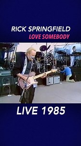 28K views · 9.3K reactions | This dude is so good live!  Rad Facts: “Love Somebody” by Rick Springfield hit Number 5 on Billboard! This performance is from 1985’s Rock am Ring in Nurburgring, Germany! - Billy Rad . . #live #concert #80smusic #poprock #1985 #genx #rockamring #totally80s #rickspringfield #lovesomebody | The '80s Decade | Facebook