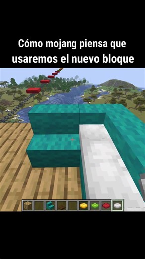 Como mojang piensa que usaremos el nuevo bloque #minecraft
